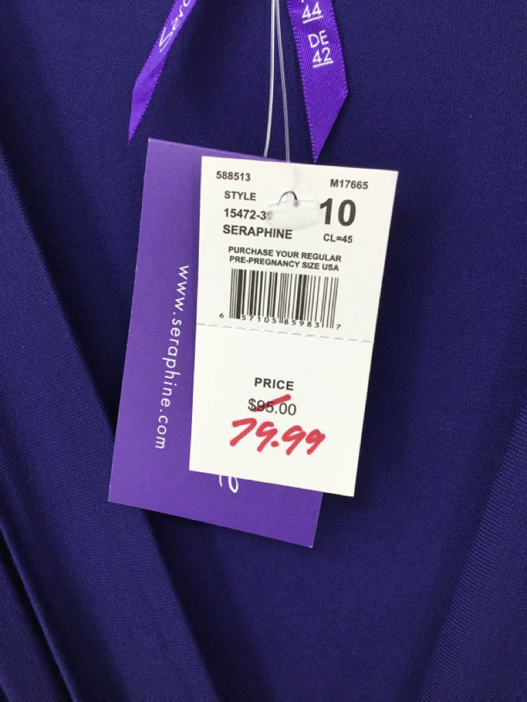 Seraphine Size M Viscose Blend Dress - Maternity