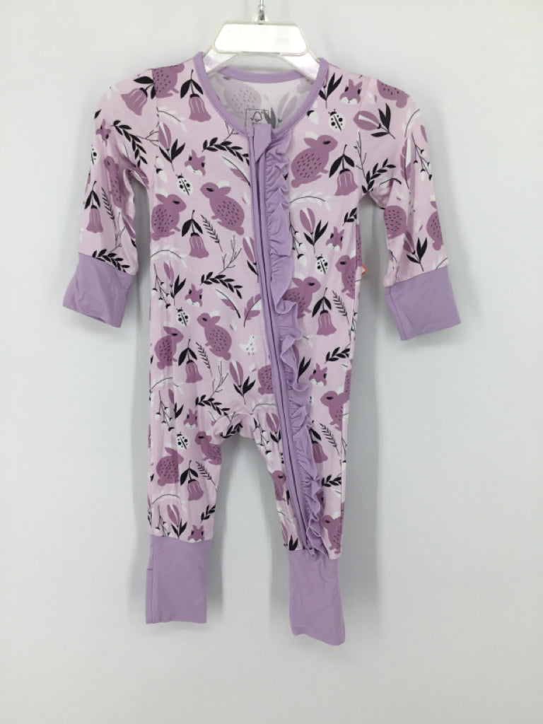 JunNeng Child Size 3-6 Months Purple Pajamas - girls
