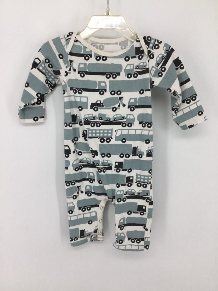 Winter Water Factory Child Size 3 Months Green Print Outfit - boys