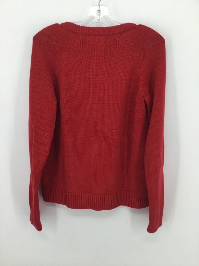 Lands' End Child Size 10 Red Sweater - girls