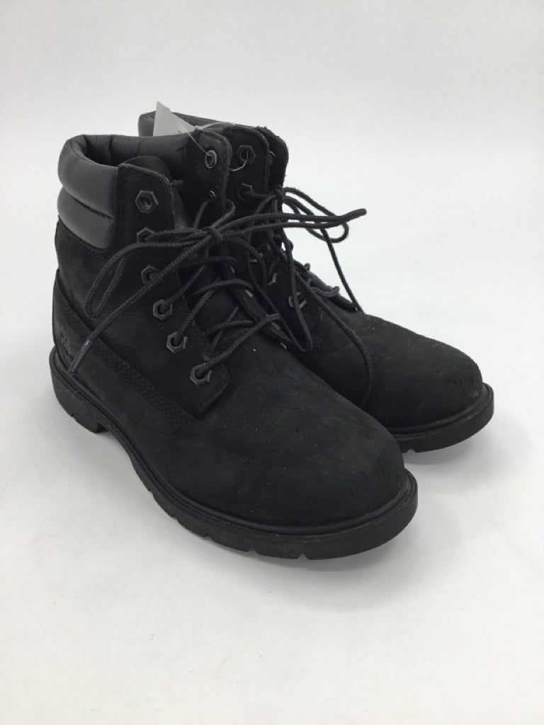Timberland Child Size 5.5 Youth Black Boots