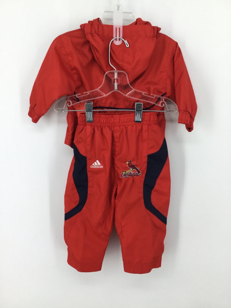 Adidas Child Size 12 Months Red Cardinals Outfit - boys