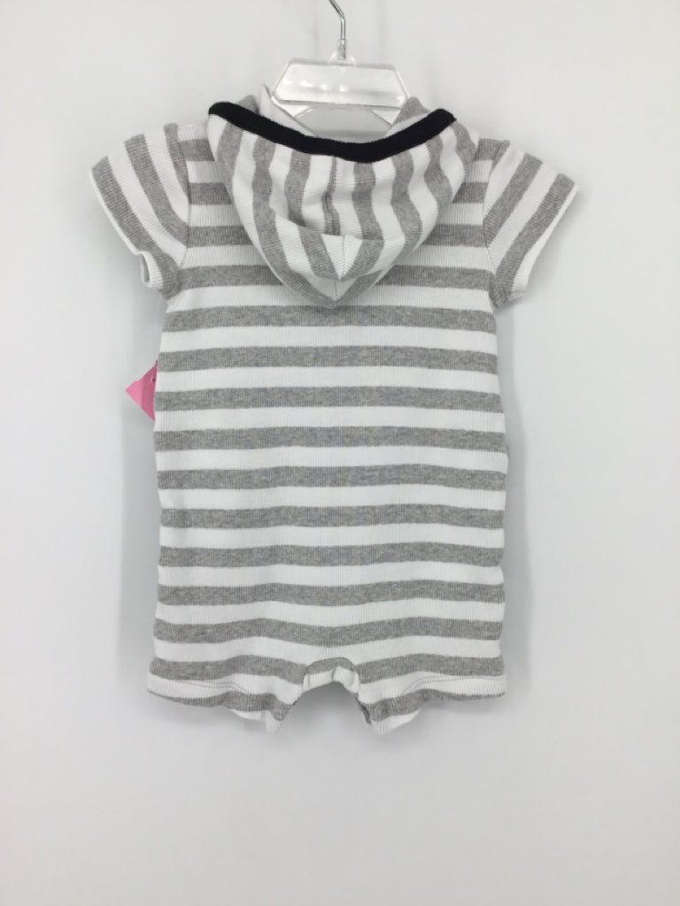 Nordstrom Child Size 3 Months Gray Stripe Outfit - boys