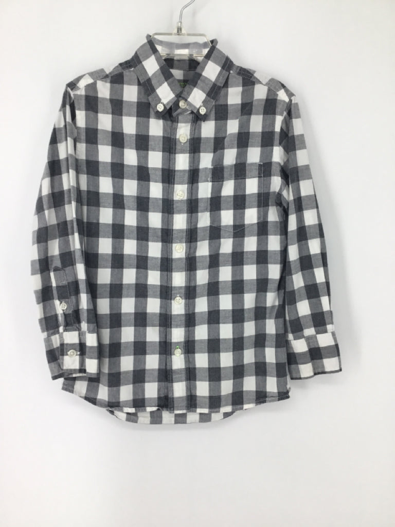 Crewcuts Child Size 4 Gray Gingham Shirt - boys