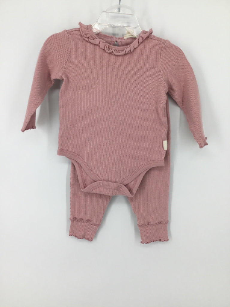 Burt's Bees Baby Child Size 3-6 Months Pink Outfit - girls