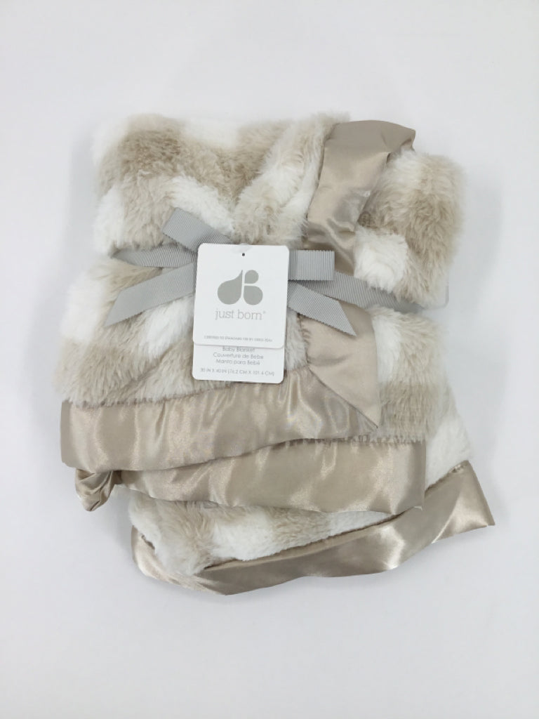 just born Beige Baby Blanket