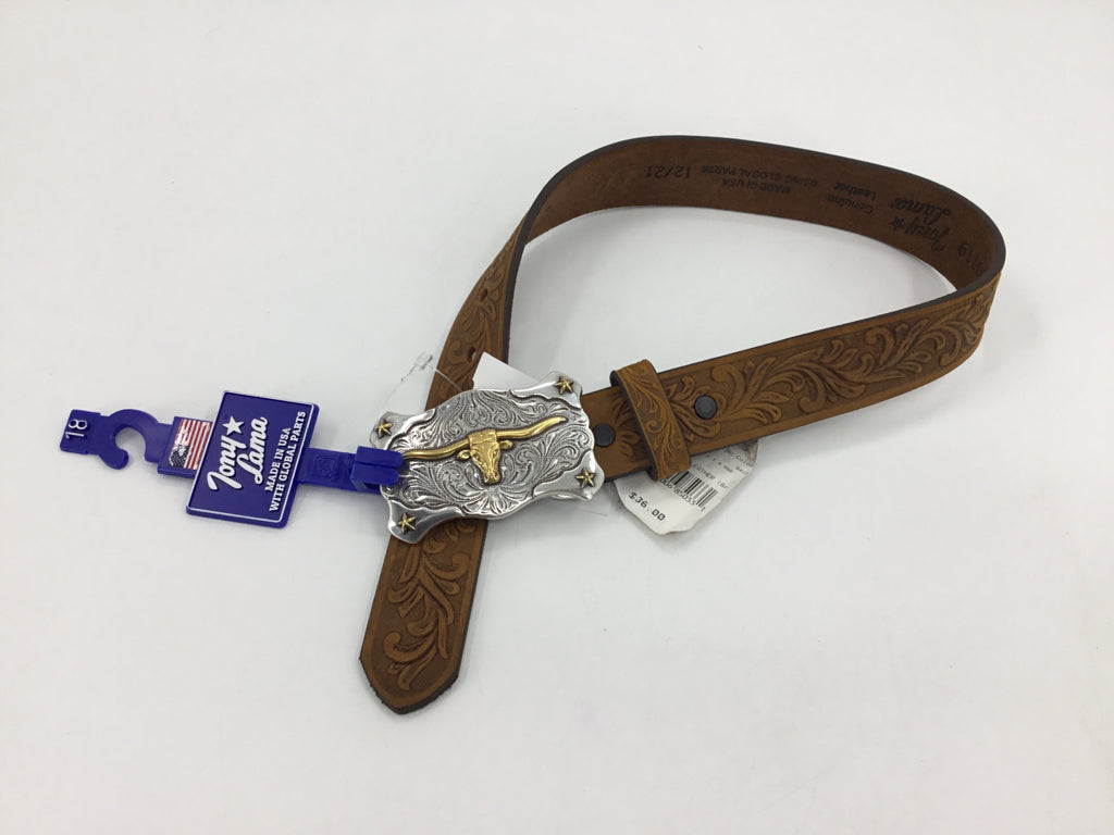 Tony Lama Western Leather Belt