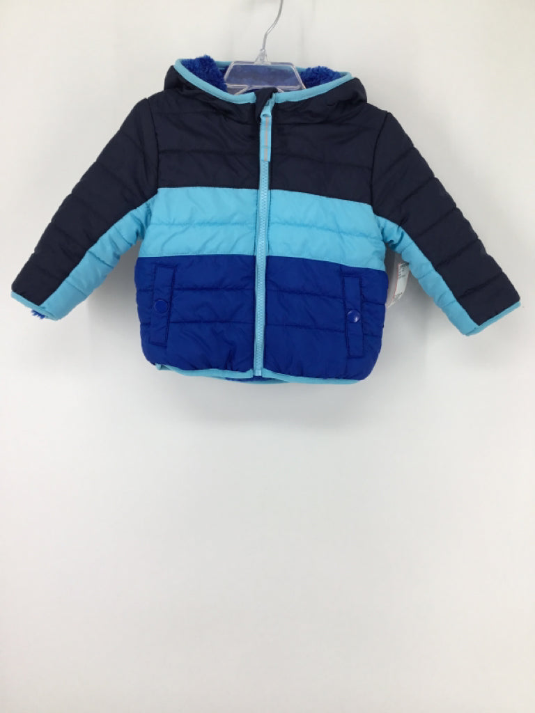 Cat & Jack Child Size 12 Months Blue Solid Outerwear - boys