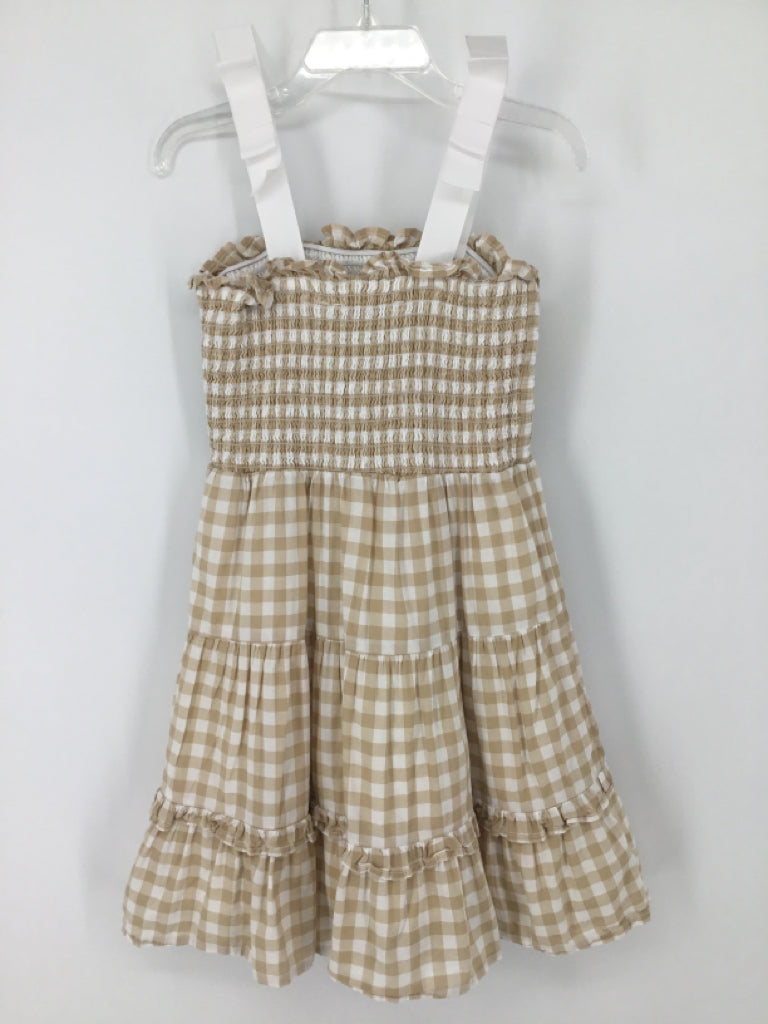Janie and Jack Child Size 6 Tan Dress - girls