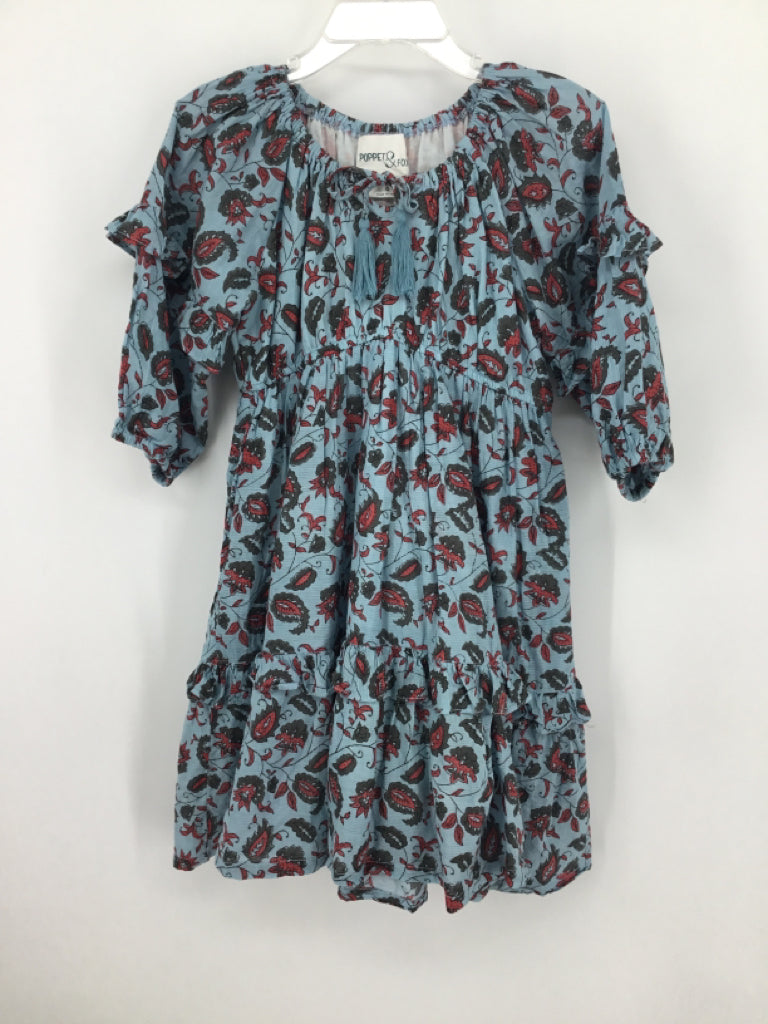 Poppet & Fox Child Size 6 Blue Dress - girls