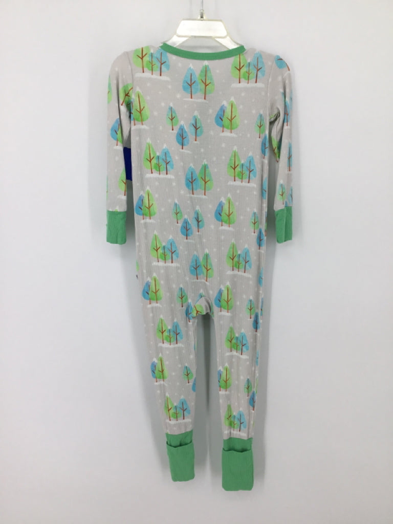 Birdie Bean Child Size 18-24 Months Green Print Pajamas - boys