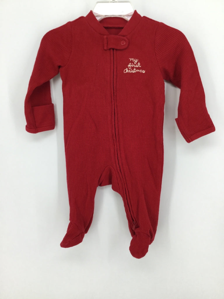 Carter's Child Size 3 Months Red Christmas Sleeper