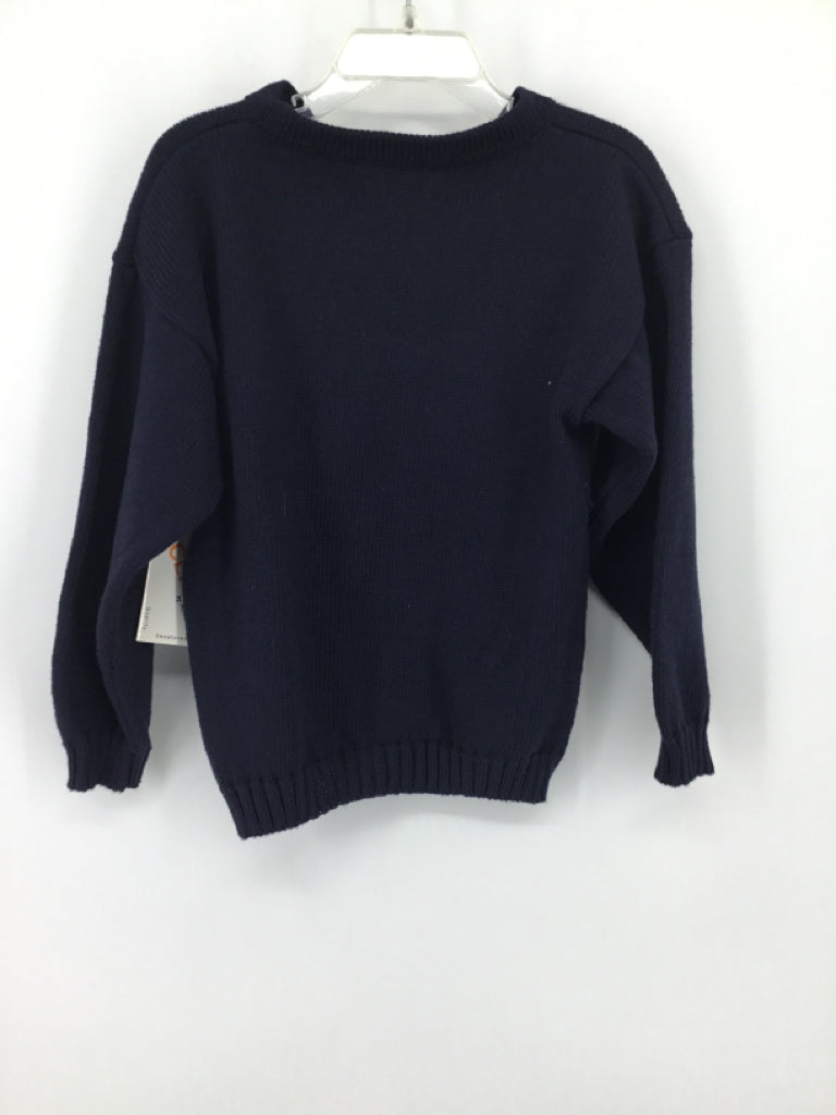 Claver Child Size 6 Navy Solid Sweater - boys