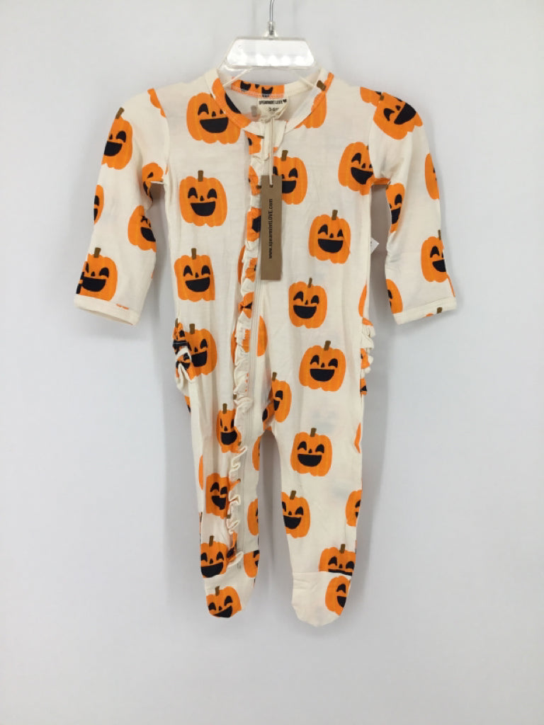 Spearmint Love Child Size 3-6 Months Orange Halloween Sleeper