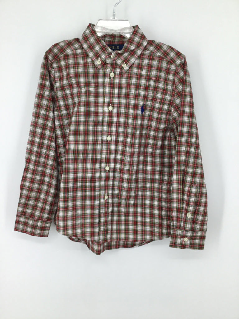 Ralph Lauren Child Size 6 Red Plaid Shirt - boys
