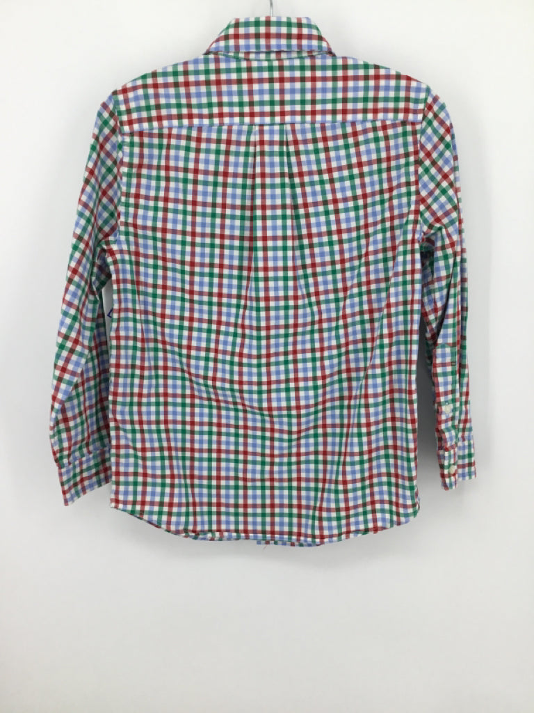 vineyard vines Child Size 7 Multi-Color Gingham Shirt - boys
