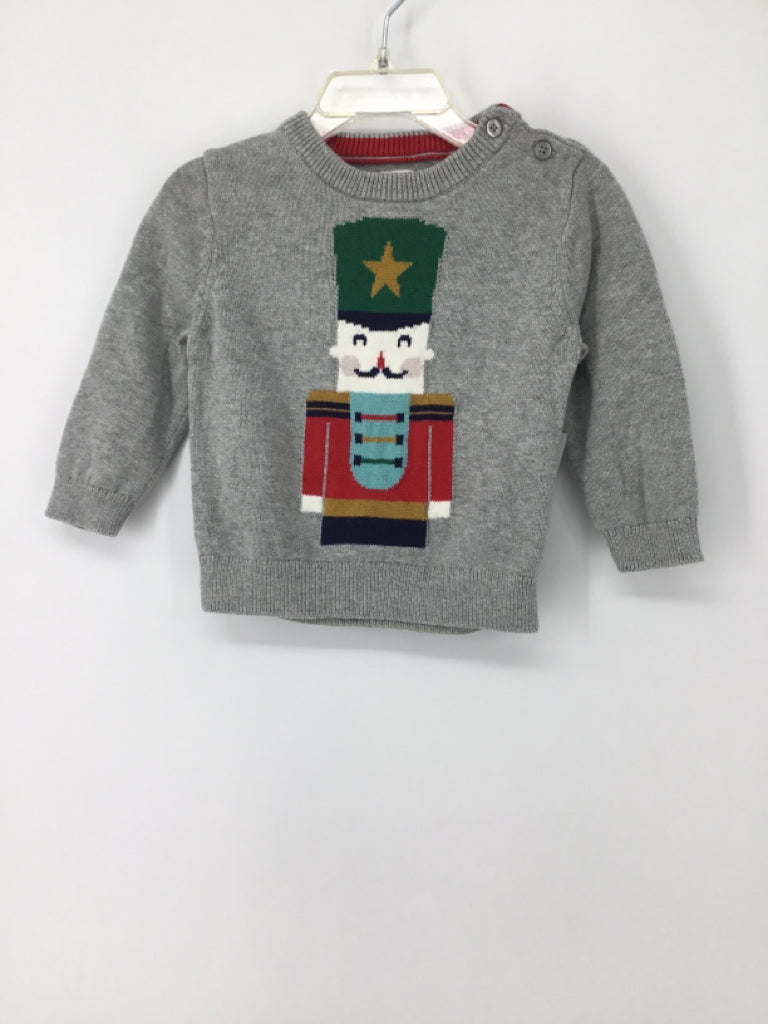 Baby Gap Child Size 12-18 Months Gray Christmas Sweater
