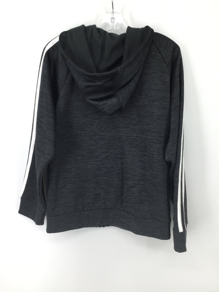 Adidas Child Size 10 Gray Marbled Hoodie - boys