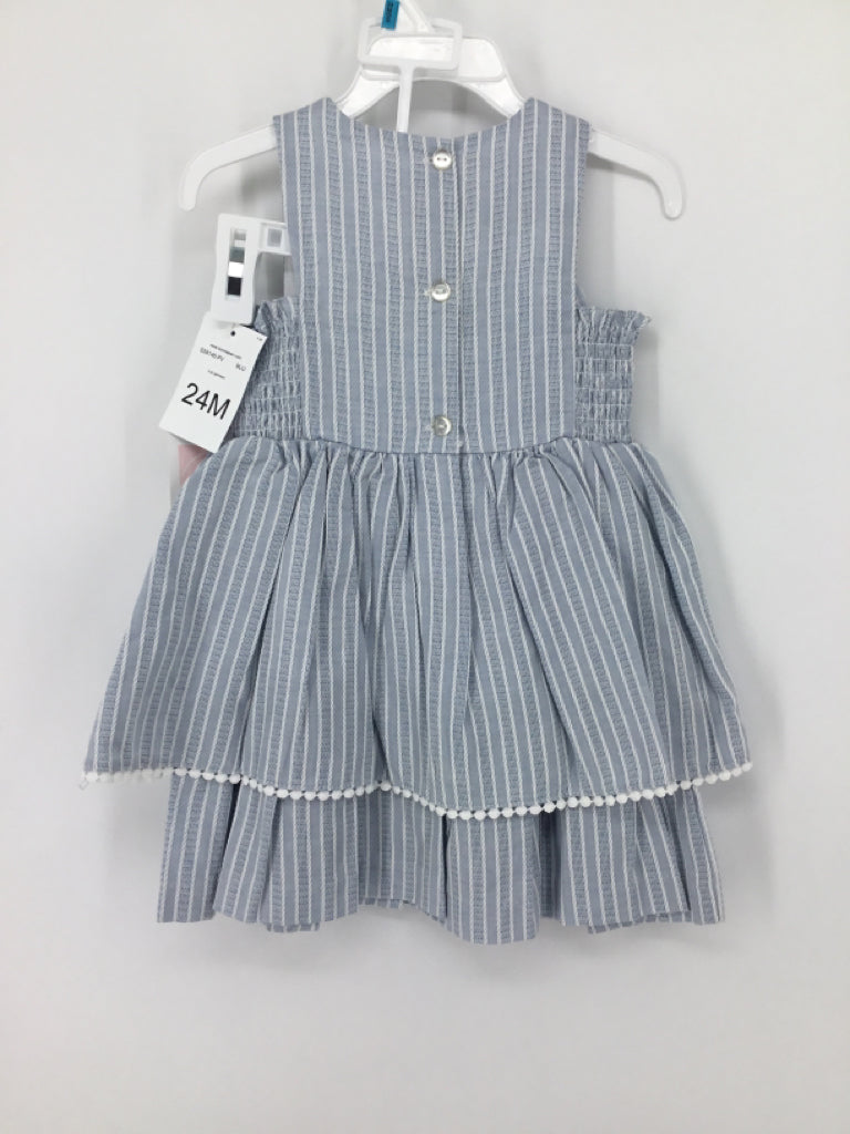 Bonnie Baby Child Size 24 Months Blue Dress - girls