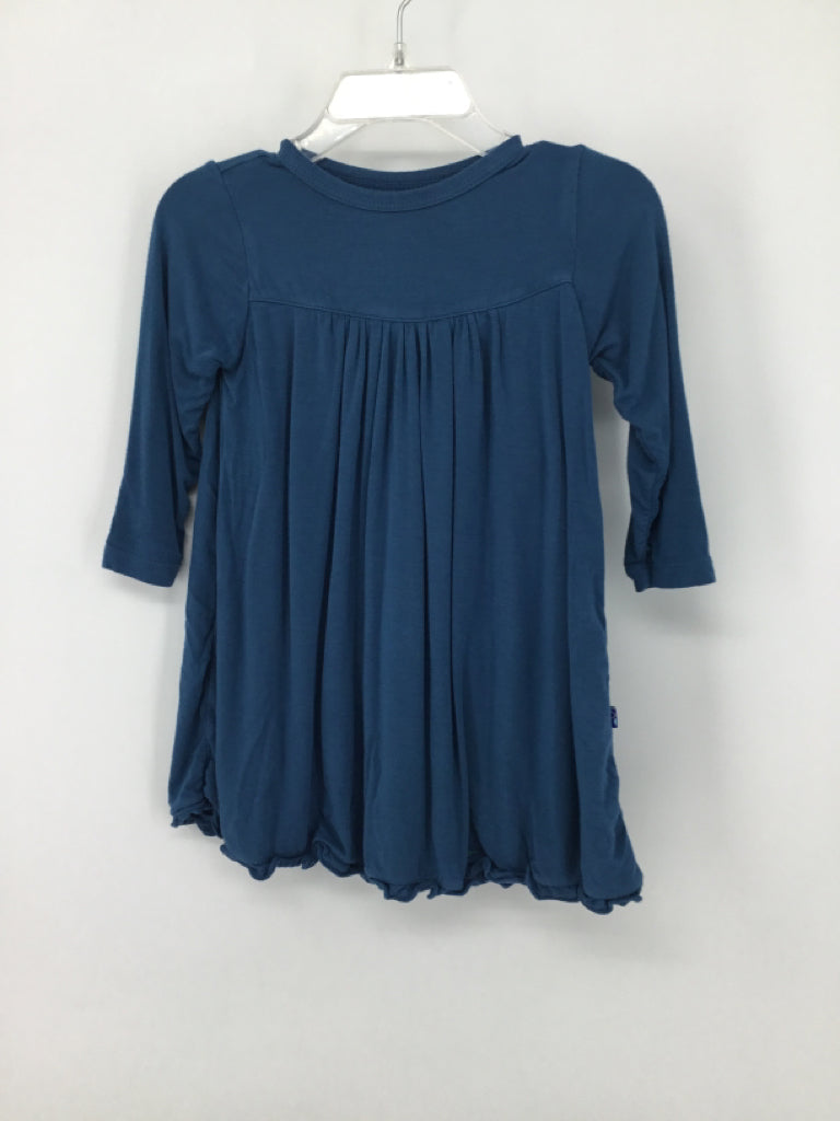 Kickee Pants Child Size 12-18 Months Blue Dress - girls
