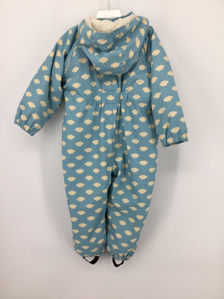 Little Green Radicals Child Size 4 Blue Raincoat - girls