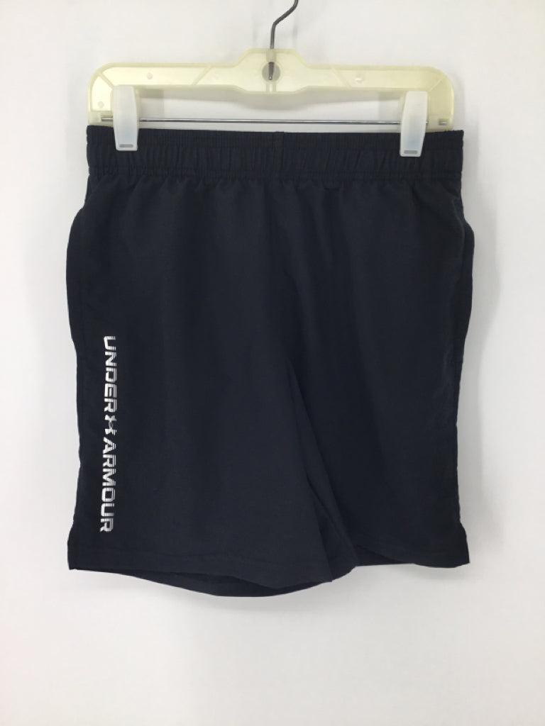Under Armour Child Size 10 Black Solid Shorts - boys