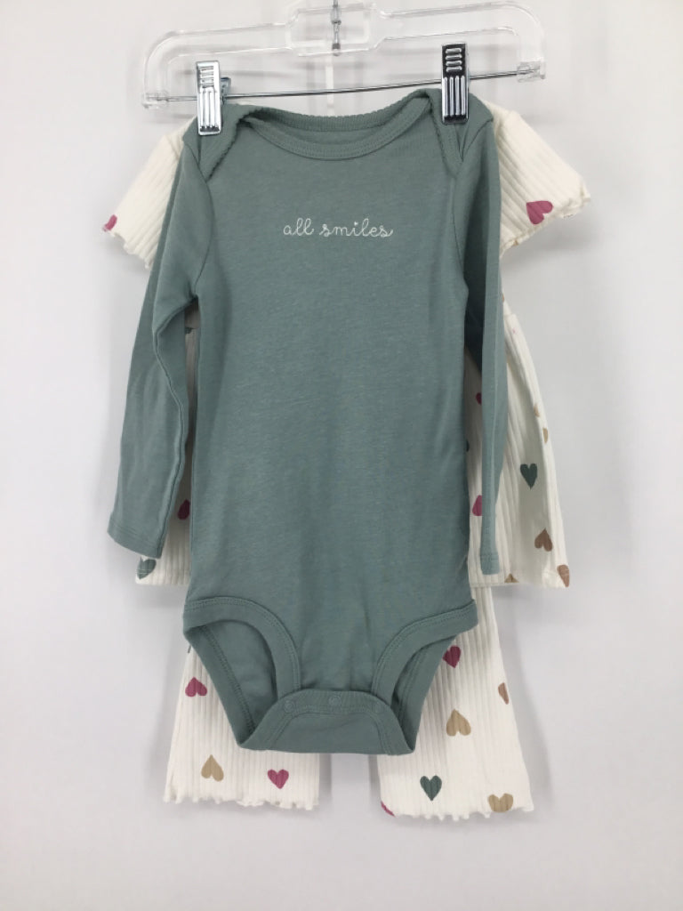 Just One You Made by Carters Child Size 18 Months Green Outfit - girls