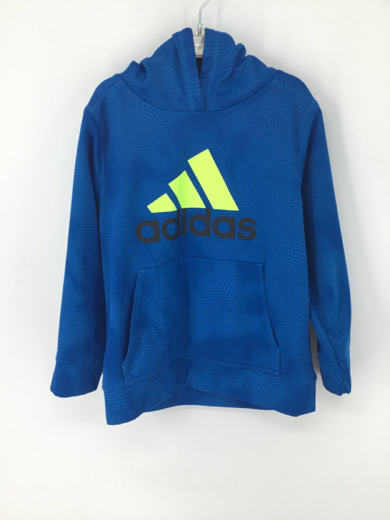 Adidas Child Size 7 Blue screen printed Sweatshirt - boys