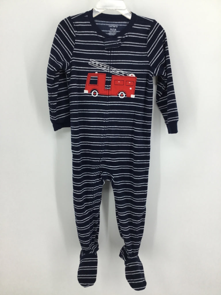 Carter's Child Size 2 Toddler Navy Sleepers