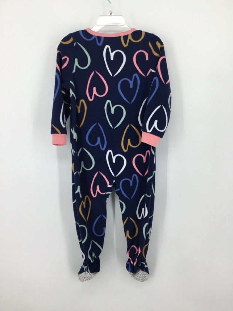 Carter's Child Size 2 Navy Sleepers