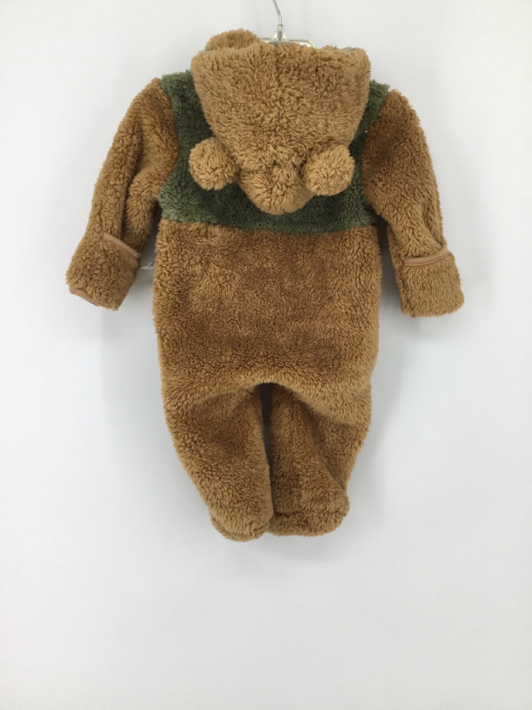 Avalanche Child Size 0-3 Months Brown Solid Outerwear - boys