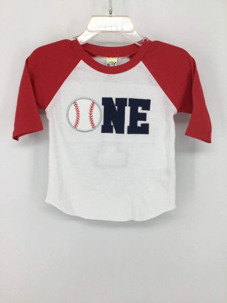 Kavio! Child Size 12 Months Red Embroidered Shirt - boys