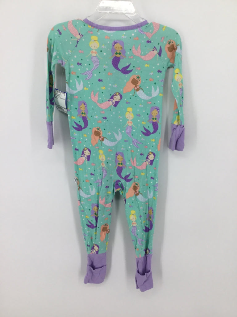 Little Sleepies Child Size 6-12 Months Purple Pajamas - girls