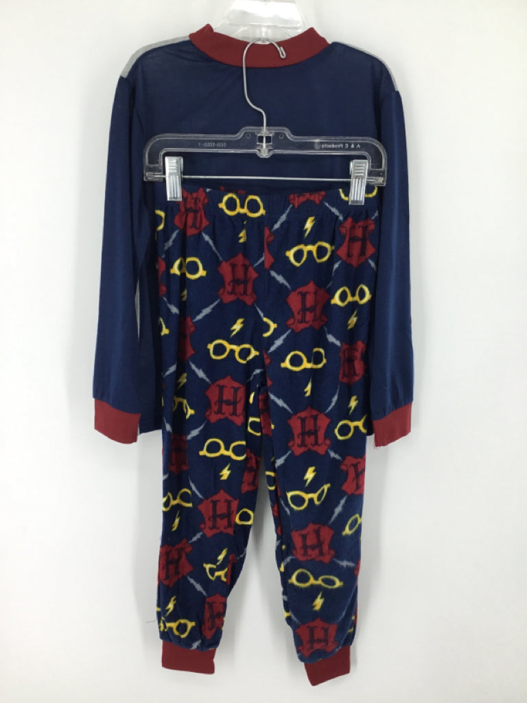 Harry Potter Child Size 5 Navy Character Pajamas - boys