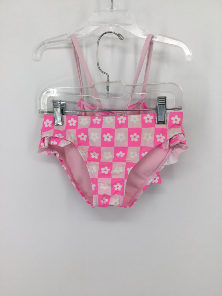 Breaking Waves Child Size 6 Pink Swimwear - girls