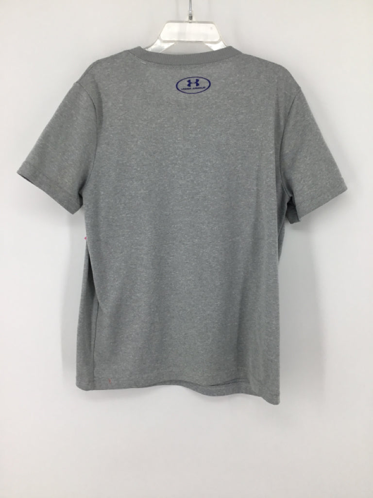 Under Armour Child Size 8 Gray screen printed T-shirt - boys