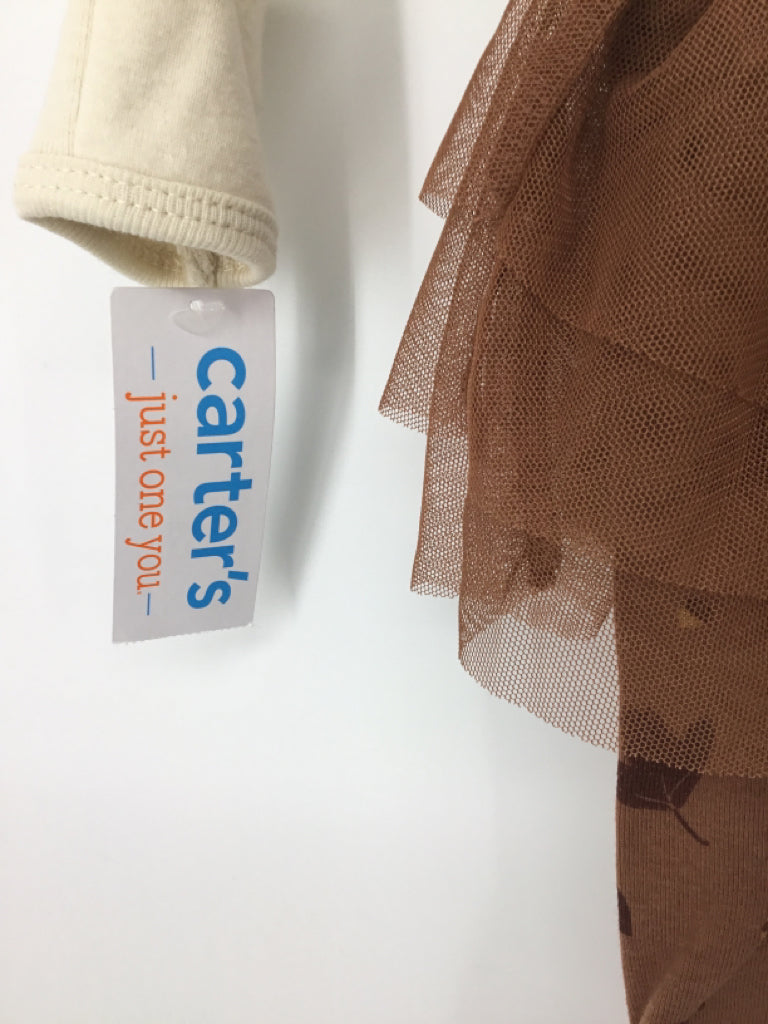 Just One You Made by Carters Child Size 3 Months Brown Thanksgiving Outfit