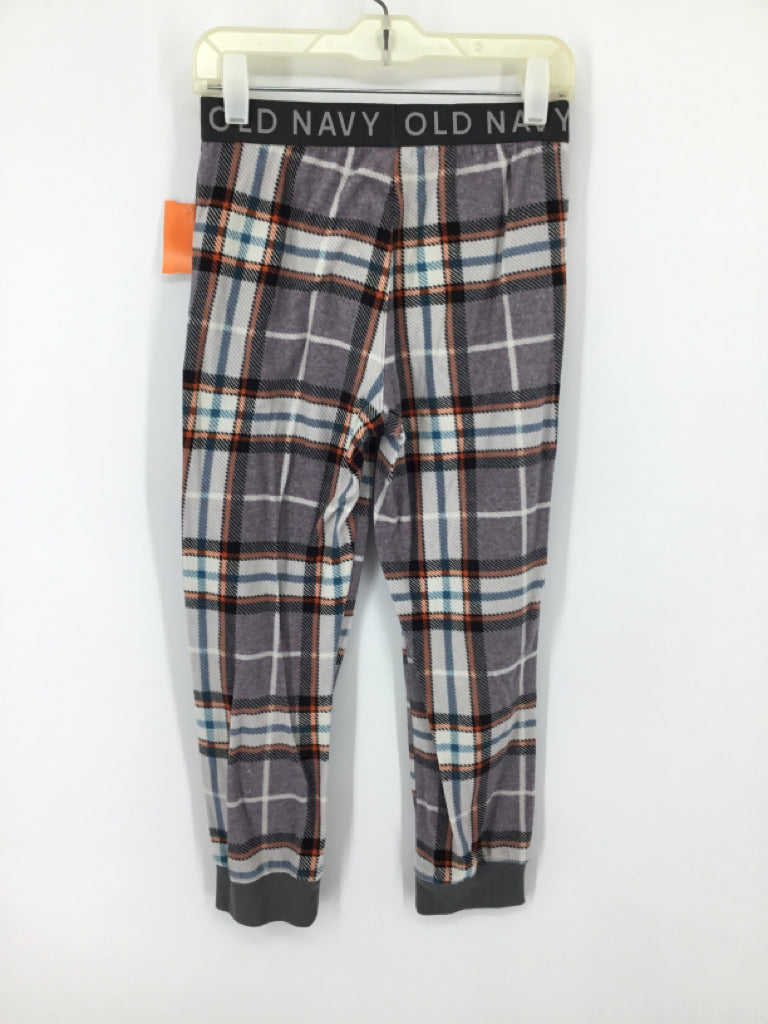 Old Navy Child Size 8 Gray Plaid Pajamas - boys