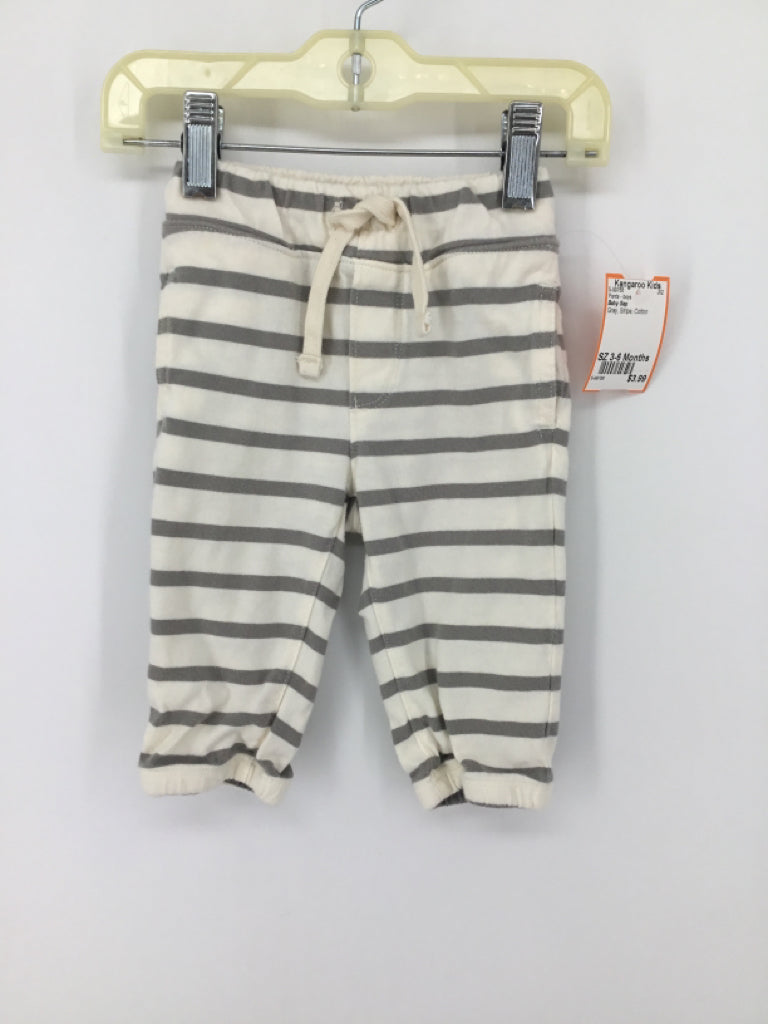 Baby Gap Child Size 3-6 Months Gray Stripe Pants - boys