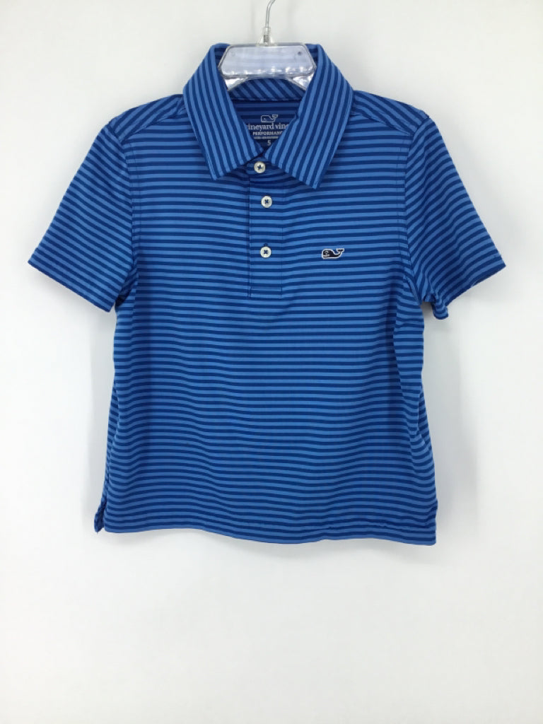 vineyard vines Child Size 5 Blue Stripe Shirt - boys