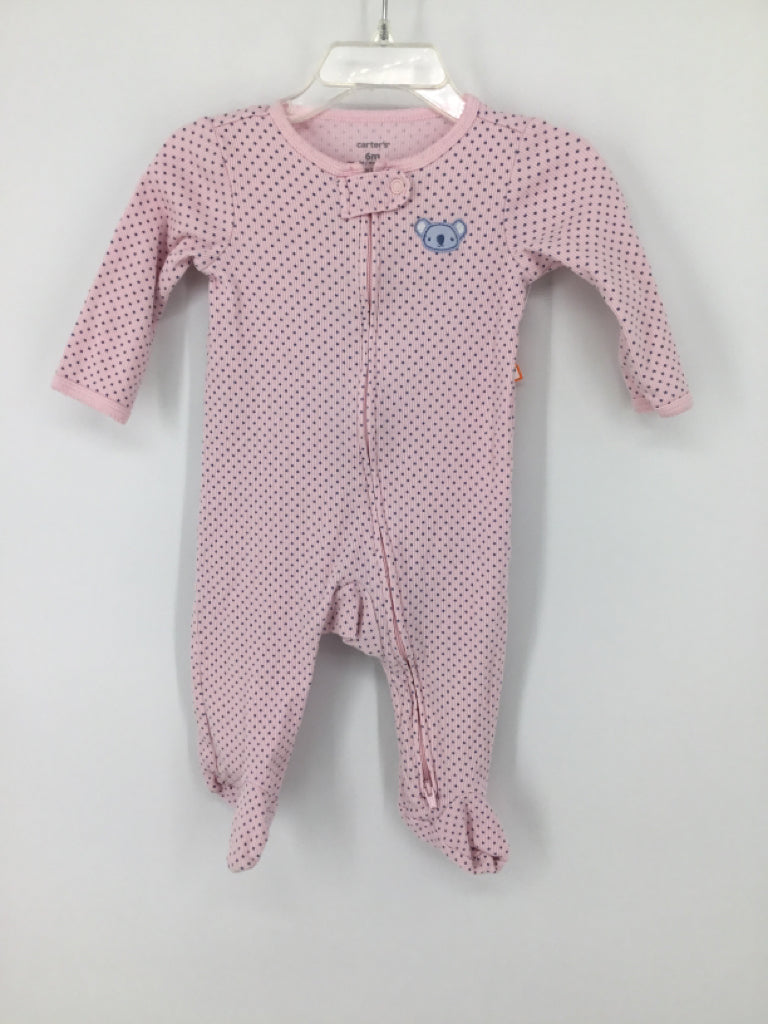 Carter's Child Size 6 Months Pink Sleepers