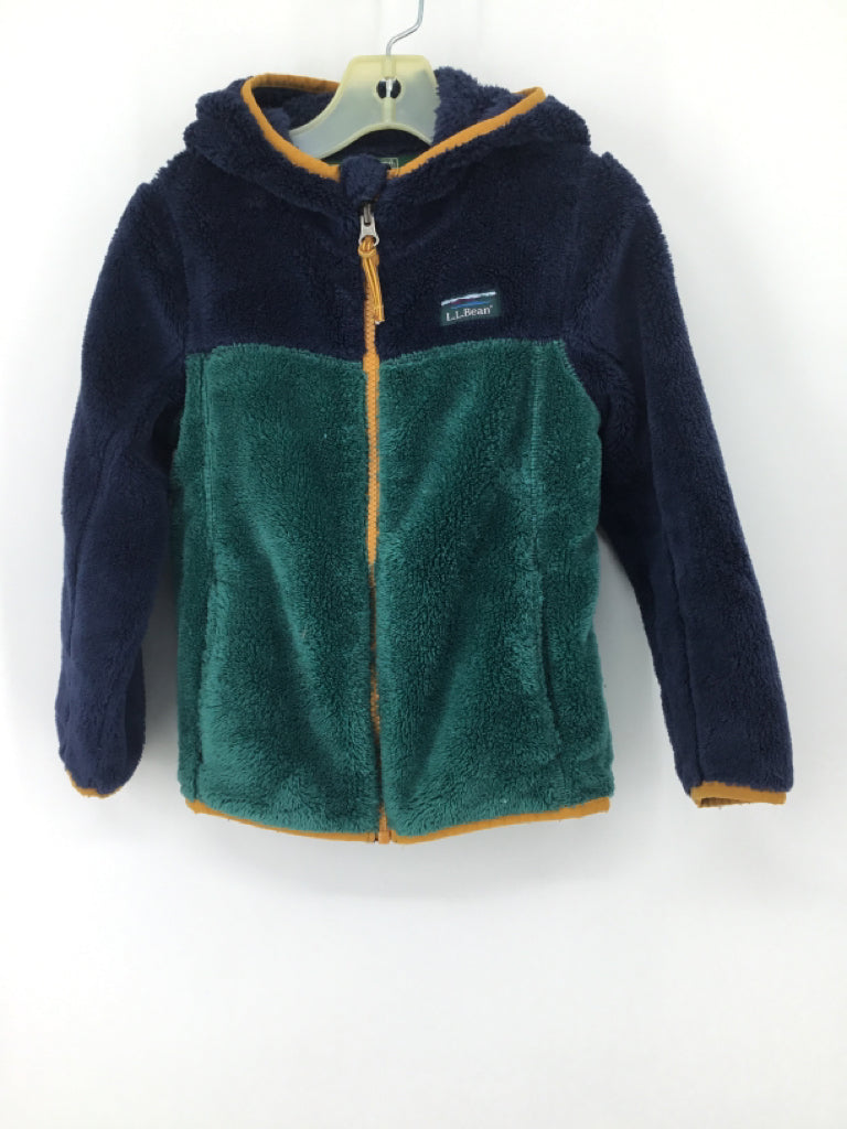 LL Bean Child Size 4 Navy Solid Hoodie - boys