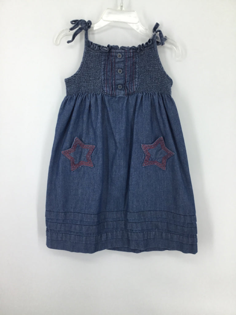 Janie and Jack Child Size 3 Buff Stars & Stripes Dress