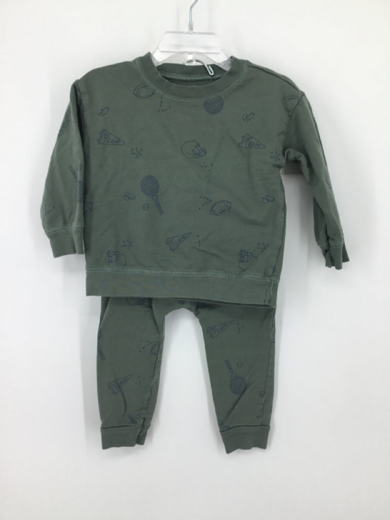 Just One You Made by Carters Child Size 18 Months Green Sports Outfit - boys