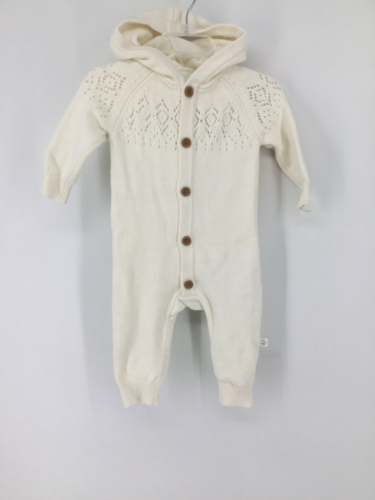 Little Planet Child Size 6 Months White Solid Outfit - boys