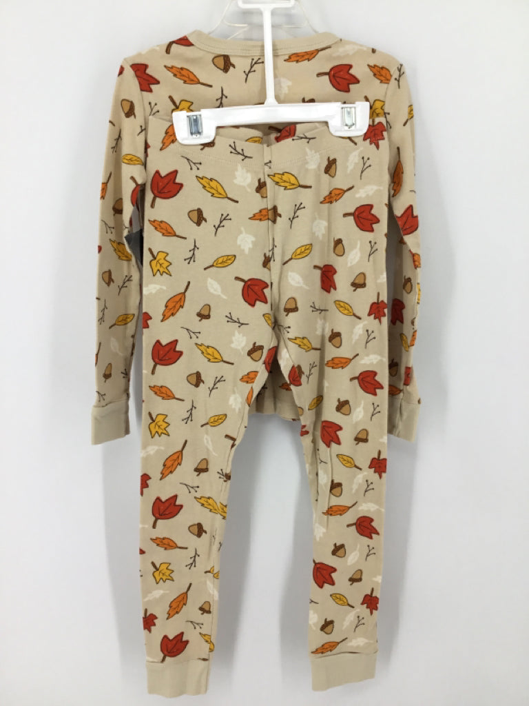 brandless Child Size 6 Tan Print Pajamas - boys