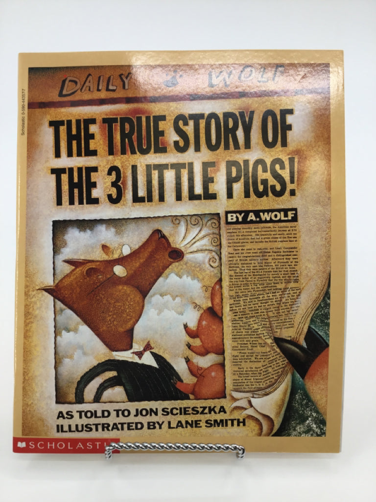 The True Story of the 3 Little Pigs! Paperback Book