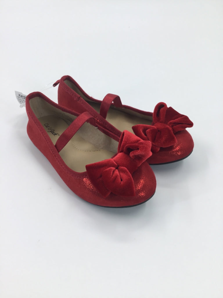 Cat & Jack Child Size 10 Toddler Red Dress Shoes