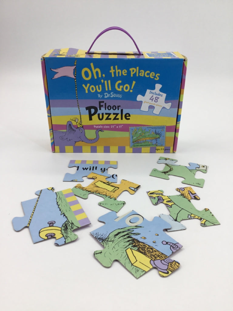 Dr Seuss Oh The Places You'll Go! Floor Puzzle - 48pcs