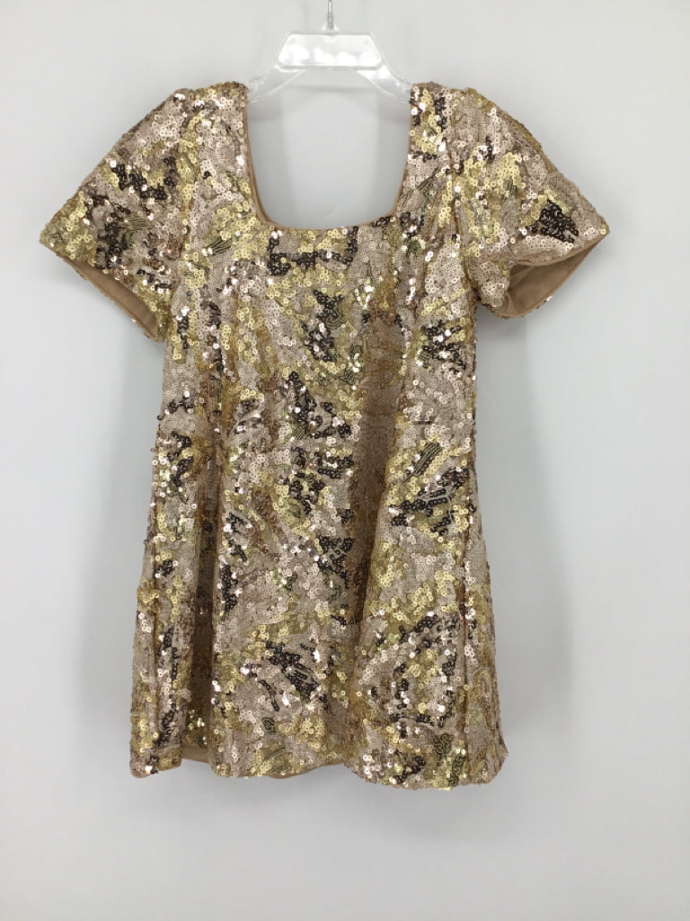 Noralee Child Size 6 Gold Dress - girls